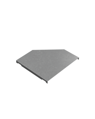 Крышка переходника левого 100-200 мм ПЛЮС INOX304 КМ-Профиль (KPDplus100-200-L INOX304) в Кемерово Аксессуары для лотков Pintop.ru