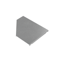 Крышка переходника левого 150-300 мм "ПЛЮС" INOX304 КМ-Профиль (KPDplus150-300-L INOX304)