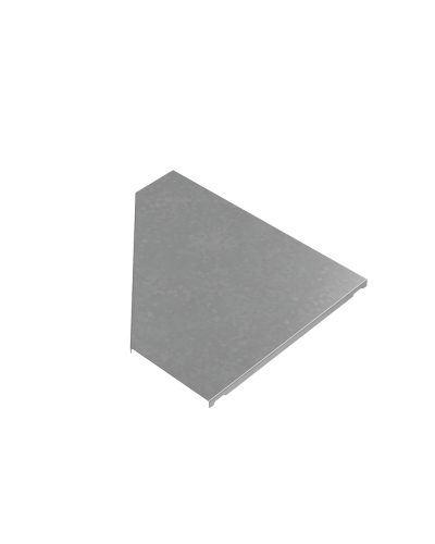 Крышка переходника левого 150-400 мм ПЛЮС INOX304 КМ-Профиль (KPDplus150-400-L INOX304) в Кемерово Аксессуары для лотков Pintop.ru