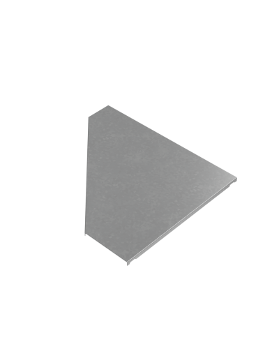 Крышка переходника левого 150-500 мм ПЛЮС HD КМ-Профиль (KPDplus150-500-L HD) в Кемерово Аксессуары для лотков Pintop.ru