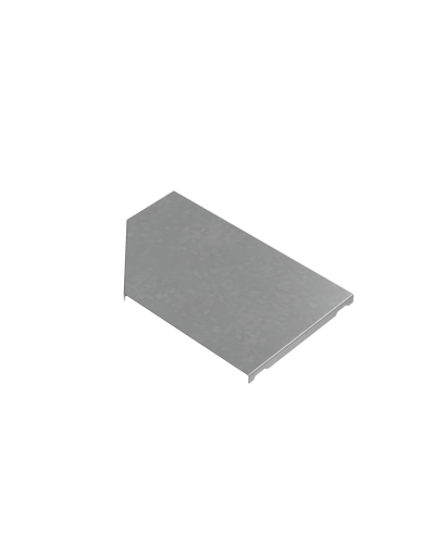 Крышка переходника левого 200-300 мм ПЛЮС HD КМ-Профиль (KPDplus200-300-L HD) в Кемерово Аксессуары для лотков Pintop.ru