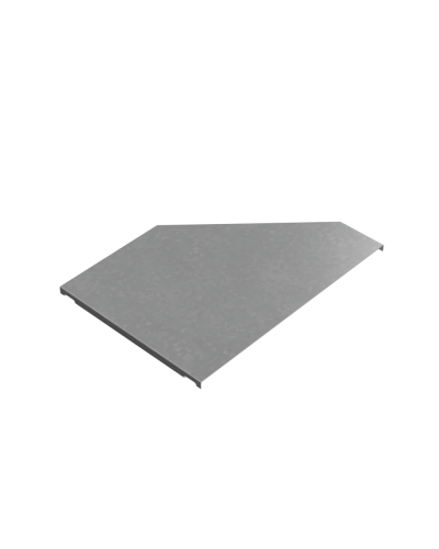 Крышка переходника левого 200-400 мм ПЛЮС INOX304 КМ-Профиль (KPDplus200-400-L INOX304) в Кемерово Аксессуары для лотков Pintop.ru