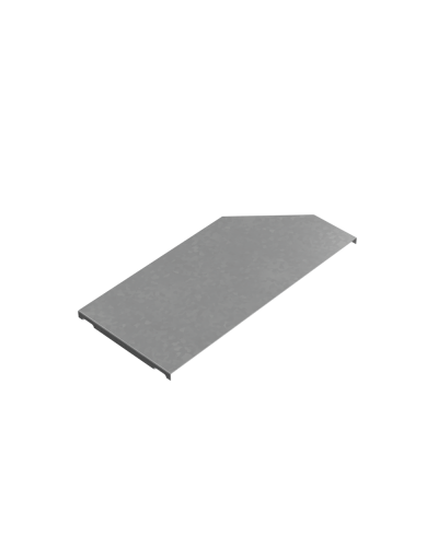 Крышка переходника левого 300-400 мм ПЛЮС INOX304 КМ-Профиль (KPDplus300-400-L INOX304) в Кемерово Аксессуары для лотков Pintop.ru