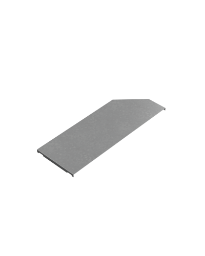 Крышка переходника левого 400-500 мм ПЛЮС HD85 КМ-профиль (KPDplus400-500-L HD85) в Кемерово Аксессуары для лотков Pintop.ru