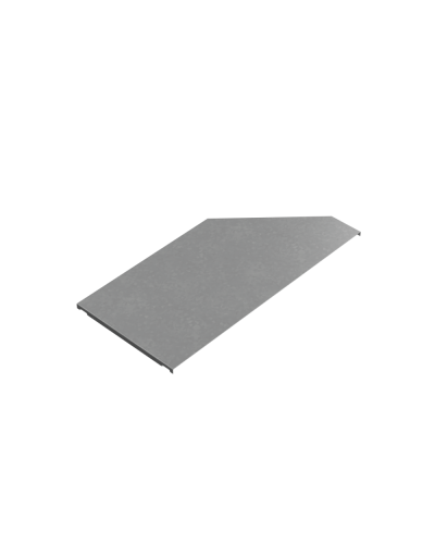 Крышка переходника левого 400-600 мм ПЛЮС HD85 КМ-профиль (KPDplus400-600-L HD85) в Кемерово Аксессуары для лотков Pintop.ru