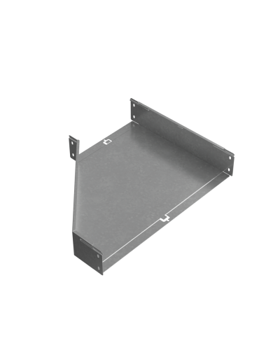 Переходник правый 100х300-600 мм ПЛЮC INOX304 КМ-Профиль (PDplus100-300-600-R INOX304) в Кемерово Аксессуары для лотков Pintop.ru