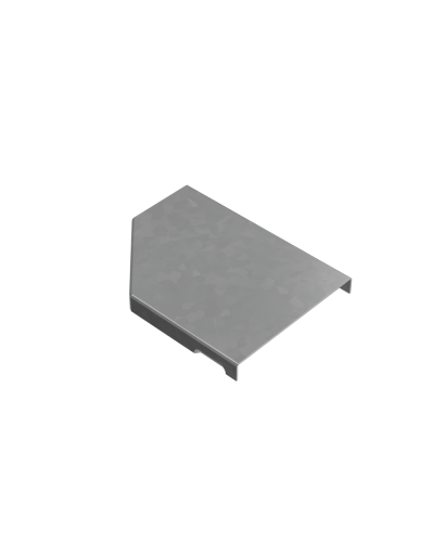 Крышка переходника правого 50-100 мм ПЛЮС КМ-Профиль (KPDplus50-100-R) в Кемерово Аксессуары для лотков Pintop.ru