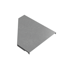 Крышка переходника правого 50-200 мм "ПЛЮС" INOX304 КМ-Профиль (KPDplus50-200-R INOX304)