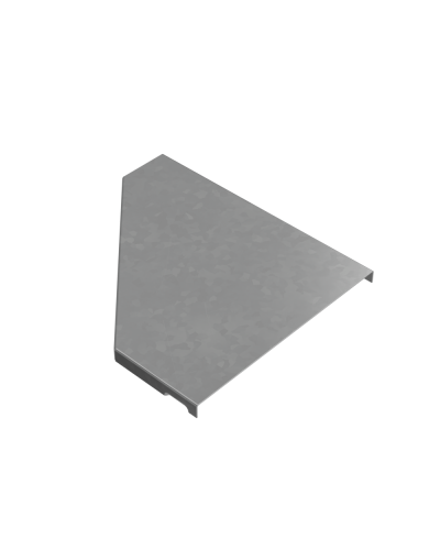 Крышка переходника правого 50-200 мм ПЛЮС INOX304 КМ-Профиль (KPDplus50-200-R INOX304) в Кемерово Аксессуары для лотков Pintop.ru