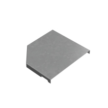 Крышка переходника правого 100-150 мм "ПЛЮС" INOX304 КМ-Профиль (KPDplus100-150-R INOX304)