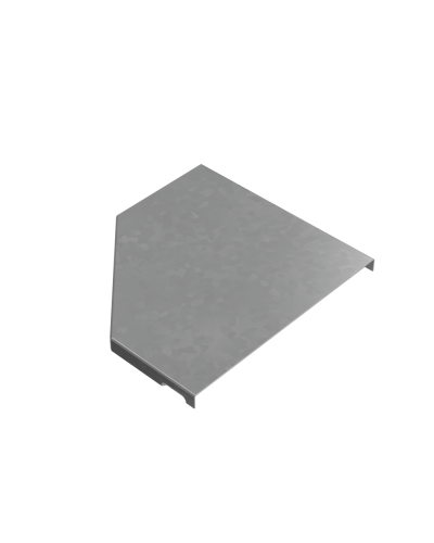 Крышка переходника правого 100-200 мм ПЛЮС HD85 КМ-профиль (KPDplus100-200-R HD85) в Кемерово Аксессуары для лотков Pintop.ru