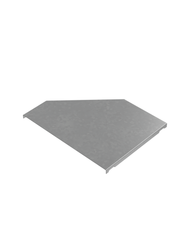 Крышка переходника правого 150-300 мм ПЛЮС INOX304 КМ-Профиль (KPDplus150-300-R INOX304) в Кемерово Аксессуары для лотков Pintop.ru