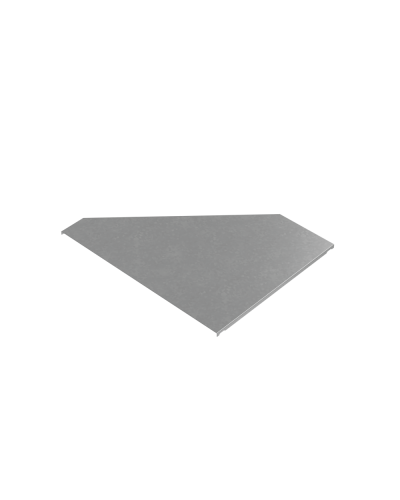 Крышка переходника правого 200-600 мм ПЛЮС INOX304 КМ-Профиль (KPDplus200-600-R INOX304) в Кемерово Аксессуары для лотков Pintop.ru