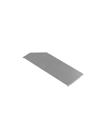 Крышка переходника правого 400-500 мм ПЛЮС INOX304 КМ-Профиль (KPDplus400-500-R INOX304) в Кемерово Аксессуары для лотков Pintop.ru