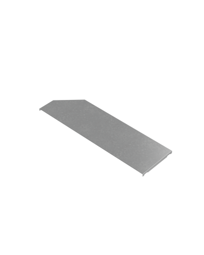 Крышка переходника правого 500-600 мм ПЛЮС INOX304 КМ-Профиль (KPDplus500-600-R INOX304) в Кемерово Аксессуары для лотков Pintop.ru