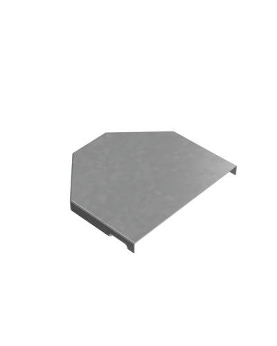 Крышка переходника центрального 50-150 мм ПЛЮС INOX304 КМ-Профиль (KPDplus50-150-C INOX304) в Кемерово Аксессуары для лотков Pintop.ru