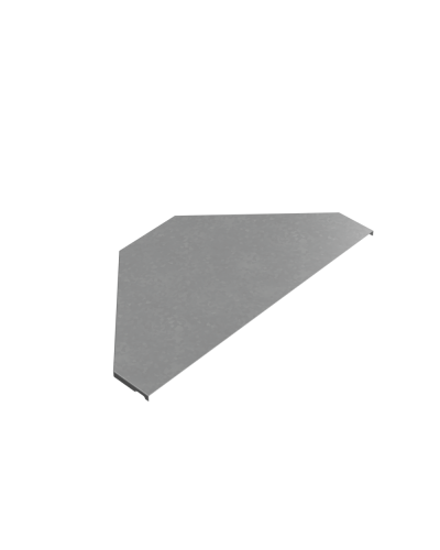 Крышка переходника центрального 150-600 мм ПЛЮС INOX304 КМ-Профиль (KPDplus150-600-C INOX304) в Кемерово Аксессуары для лотков Pintop.ru