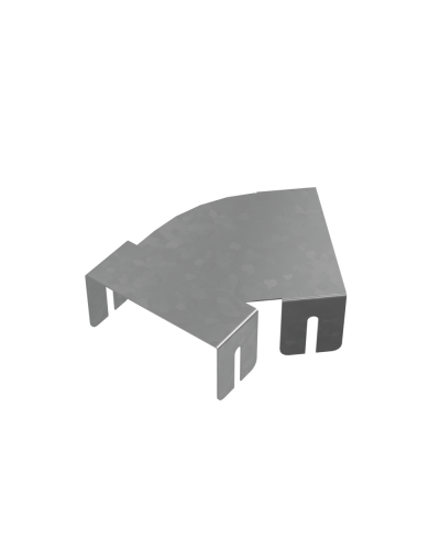 Крышка горизонтально-изменяемого угла 0-45 гр. 100 мм ПЛЮС HD85 КМ-профиль (KIGLplus100 HD85) в Кемерово Аксессуары для лотков Pintop.ru