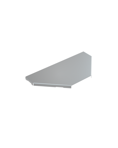 Крышка ответвителя 50 мм КМ-Профиль (KTU50) в Кемерово Аксессуары для лотков Pintop.ru