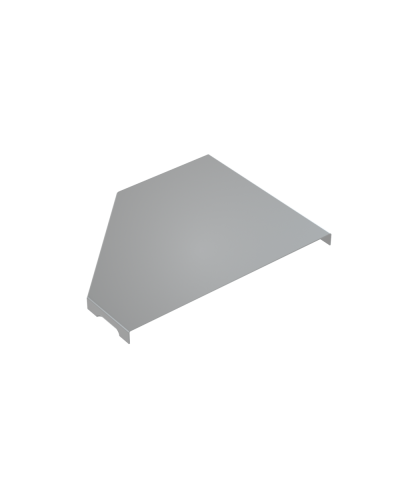 Крышка переходника правого 100-300 мм КМ-Профиль (KPD100-300-R) в Кемерово Аксессуары для лотков Pintop.ru