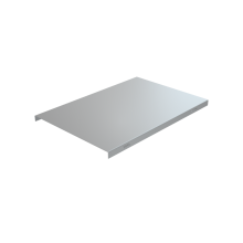 Крышка на вертикальный Т-ответвитель переходник 400-300 мм с разворотом трассы на 90 гр. (нижняя часть меньше исходной) КМ-Профиль (KTDPS90-400-300)