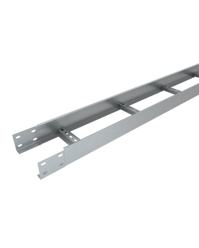 Лоток лестничный 80х300х1,2 L3000 мм Быстрый монтаж HD КМ-Профиль (LLS80-300-1.2-3000 HD) в Кемерово Кабельные лотки Pintop.ru