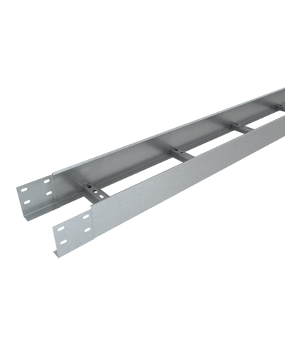 Лоток лестничный 100х200х1,2 L2500 мм Быстрый монтаж HD85 КМ-профиль (LLS100-200-1.2-2500 HD85) в Кемерово Кабельные лотки Pintop.ru