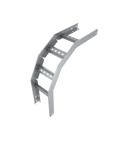 Угол лестничный вертикальный внешний 90 гр. 80х100х1,5 мм Быстрый монтаж HD85 КМ-профиль (LVLS90-80-100-1.5 HD85) в Кемерово Аксессуары для лотков Pintop.ru