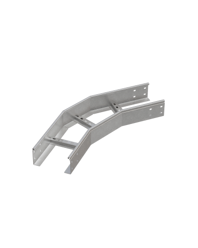 Угол лестничный горизонтальный 45 гр. 100х800х1,2 мм HD85 N КМ-профиль (LGL45-100-800-1.2 HD85 N) в Кемерово Аксессуары для лотков Pintop.ru