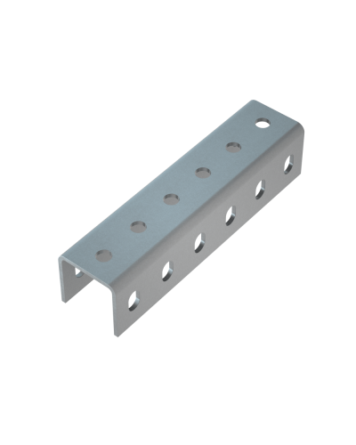 Соединитель усиленного швеллера 50х50х4,0 мм INOX304 КМ-Профиль (SLPU50-50 INOX304) в Кемерово Аксессуары для лотков Pintop.ru