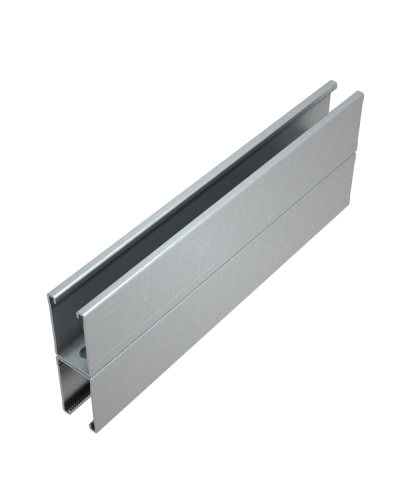 Страт-профиль двойной 41х72 L2000 мм s:2,0 КМ-Профиль (2STPS41-72-2000) в Кемерово Аксессуары для лотков Pintop.ru