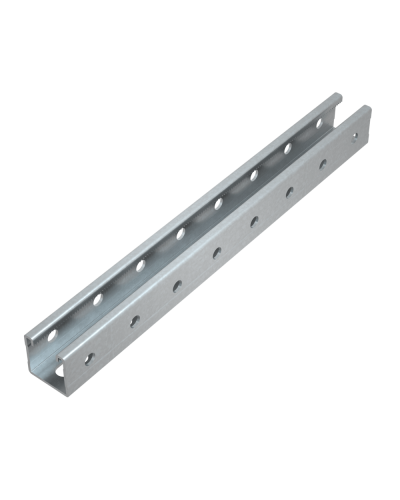 Страт-профиль 41х41 L2800 мм s:1,5 (тройная перфорация) HD КМ-Профиль (STP41-41-2800 3P HD) в Кемерово Аксессуары для лотков Pintop.ru