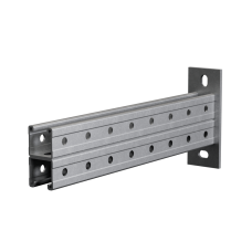 Страт-консоль двойная усиленная 41х41 L200 s:2,5 мм (тройная перфорация) HD КМ-Профиль (2KSSU41-200 3P HD)