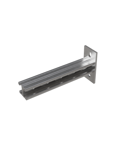 Страт-консоль двойная усиленная развернутая 41х21 L250 s:2,5 мм КМ-профиль (2KSSUR21-250) в Кемерово Аксессуары для лотков Pintop.ru