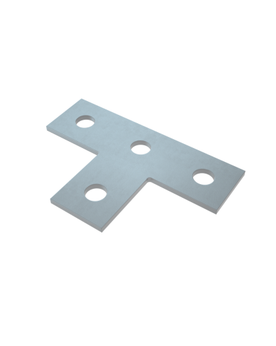 Соединительная пластина Т-образная (4 отверстия) HD85 КМ-профиль (UST HD85) в Кемерово Аксессуары для лотков Pintop.ru