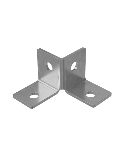 Пластина угловая двойная короткая HD КМ-профиль (2USG2 HD) в Кемерово Аксессуары для лотков Pintop.ru