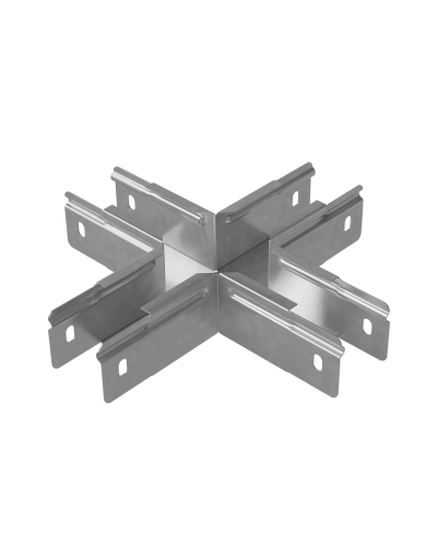 Х-разветвитель прямой 50х50 мм ПЛЮС HD КМ-профиль (PXDplus50-50 HD) в Кемерово Аксессуары для лотков Pintop.ru