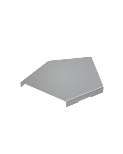 Крышка горизонтального угла 45 гр. 400 мм КМ-Профиль (KGL45-400) в Кемерово Аксессуары для лотков Pintop.ru