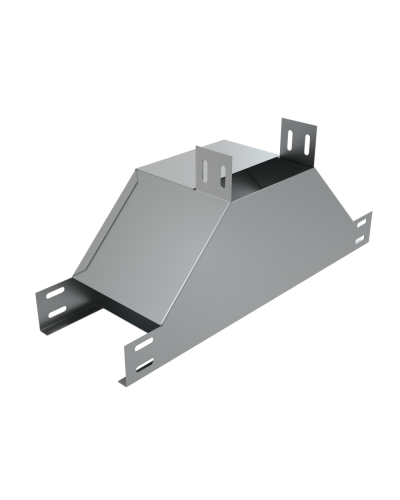 Т-отвод вертикальный 50х300 мм вверх c разворотом трассы на 90 гр. КМ-Профиль (TDN90-50-300) в Кемерово Аксессуары для лотков Pintop.ru