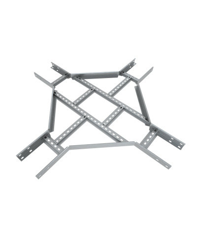 Х-разветвитель лестничный 50х100х1,2 мм Быстрый монтаж HD85 КМ-профиль (LXDS50-100-1.2 HD85) в Кемерово Аксессуары для лотков Pintop.ru