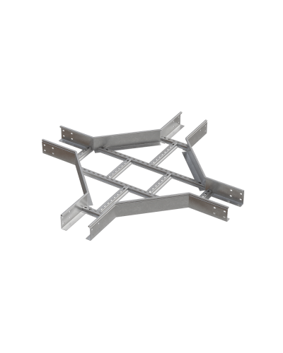 Х-разветвитель лестничный 100х100х1,2 мм N КМ-профиль (LXD100-100-1.2 N) в Кемерово Аксессуары для лотков Pintop.ru