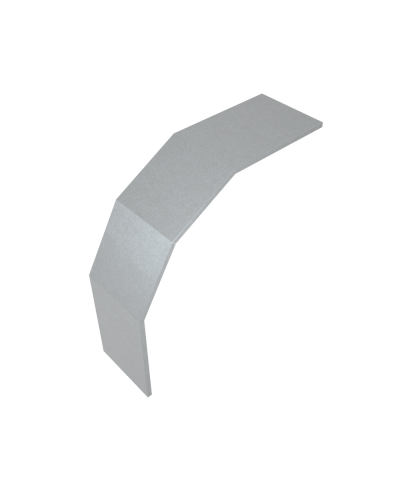 Крышка лестничного вертикального внешнего угла 90 гр. 300 мм INOX304 КМ-Профиль (KLVL90-300 INOX304) в Кемерово Аксессуары для лотков Pintop.ru