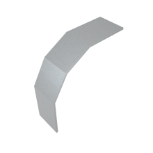 Крышка лестничного вертикального внешнего угла 90 гр. 100 мм INOX304 КМ-Профиль (KLVL90-100 INOX304)