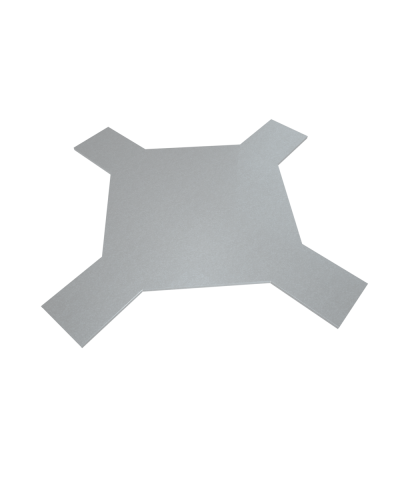 Крышка лестничного Х-разветвителя 400 мм КМ-Профиль (KLXD400) в Кемерово Аксессуары для лотков Pintop.ru