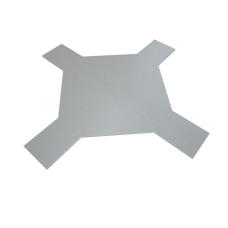 Крышка лестничного Х-разветвителя 200 мм INOX304 КМ-Профиль (KLXD200 INOX304)