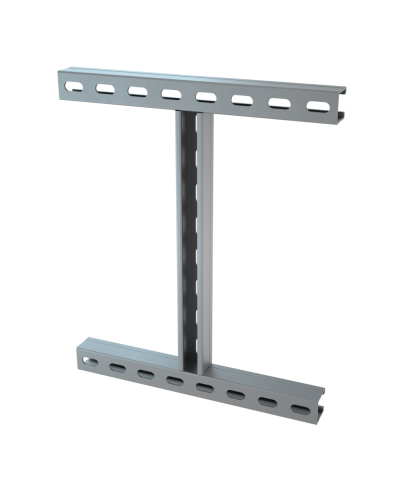 Крепление к двутавровой балке H-образное 400х400 мм КМ-Профиль (KTH400) в Кемерово Аксессуары для лотков Pintop.ru