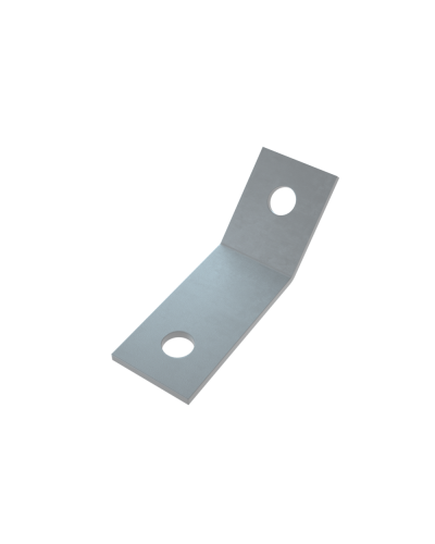 Уголок 45 гр. (2 отверстия) HD КМ-Профиль (USG45-2 HD) в Кемерово Аксессуары для лотков Pintop.ru