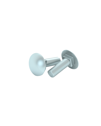 Болт с полукруглой головкой и квадратным подголовком М8х20 мм DIN 603 (упак. 100 шт) КМ-Профиль (BTG8-20) в Кемерово Крепеж Pintop.ru