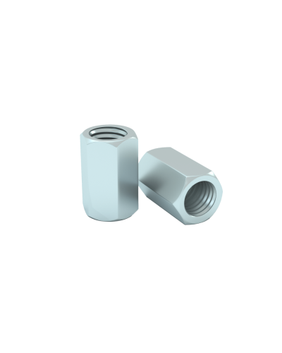 Гайка соединительная М8 DIN 6334 (упак. 50 шт) КМ-Профиль (MS8) в Кемерово Крепеж Pintop.ru