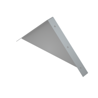 Заглушка двускатной крышки 500 мм HD85 КМ-профиль (ZKLZ500 HD85)